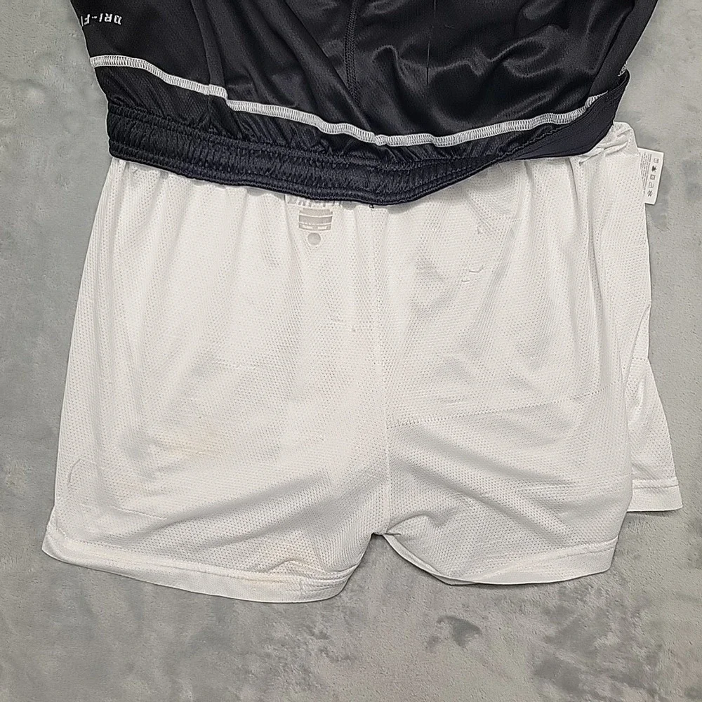 Nike Soccer Shorts Men XL Black Dri-Fit Athletic Gym Training Running Retro